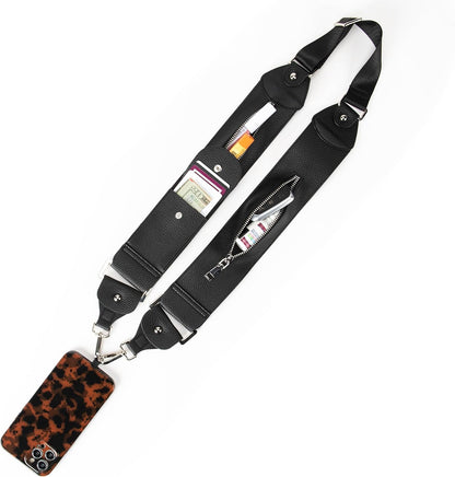 Crossbody Phone Purse, Stashie Clip and Go Strap with 3 Pockets for Cards and Cash, for Travel, Concerts, Sports