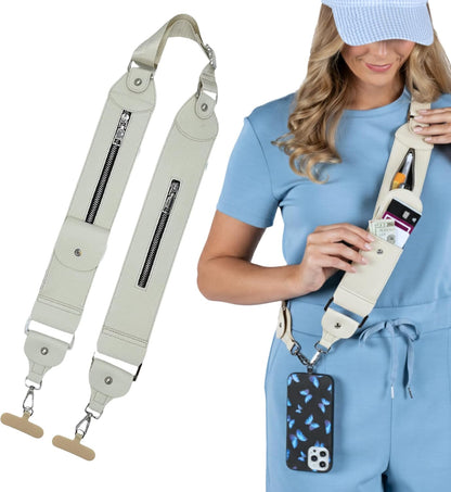 Crossbody Phone Purse, Stashie Clip and Go Strap with 3 Pockets for Cards and Cash, for Travel, Concerts, Sports
