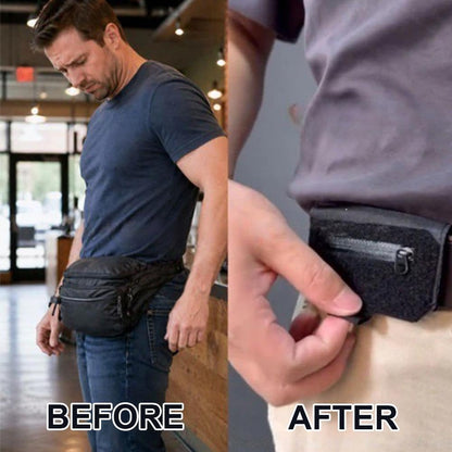Slim Belt Wallet for Men, 2026 New Money Belt for Travel for Men Hidden, Concealed Retractable Quick Access Wallet for Easy Carry Daily Gift for Father‘s Day