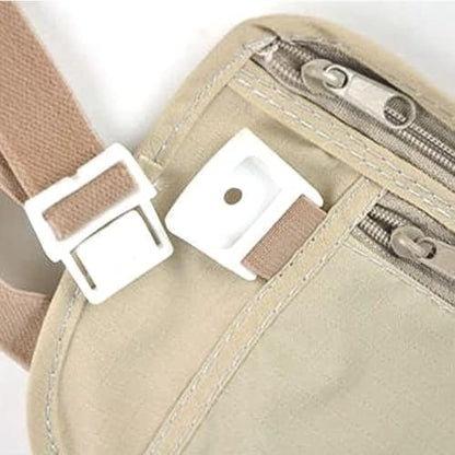 Upgraded Money Belt for Travel Hidden RFID Security Pouch Anti-Theft Passport Fanny Pack for Men & Women Present Gift money pouches for cash small travel money pouch under clothes for men Khaki