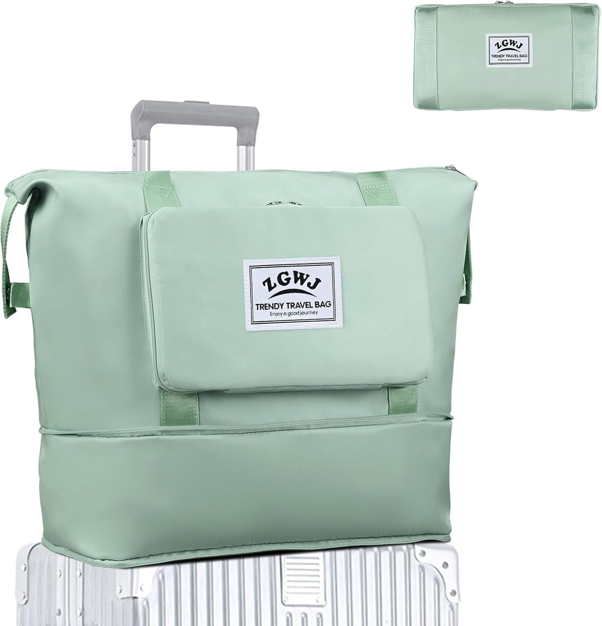 Travel Tote Bags, Expandable Overnight Weekender Bag for Women Foldable Carry-On | Expandable