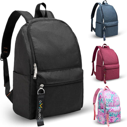 Casual Daypacks Superbreak Backpack 14 inch Laptop Backpack for Women & Men Fits Tourism Business (Black)