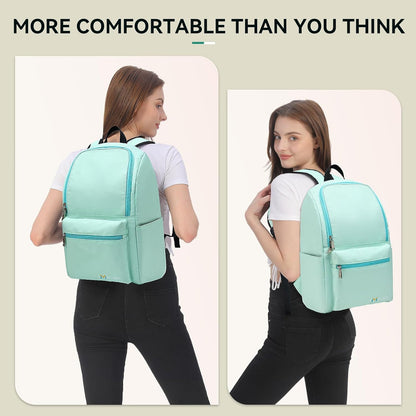Casual Daypacks Superbreak Backpack 14 inch Laptop Backpack for Women & Men Fits Tourism Business (Black)