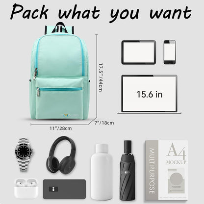 Casual Daypacks Superbreak Backpack 14 inch Laptop Backpack for Women & Men Fits Tourism Business (Black)