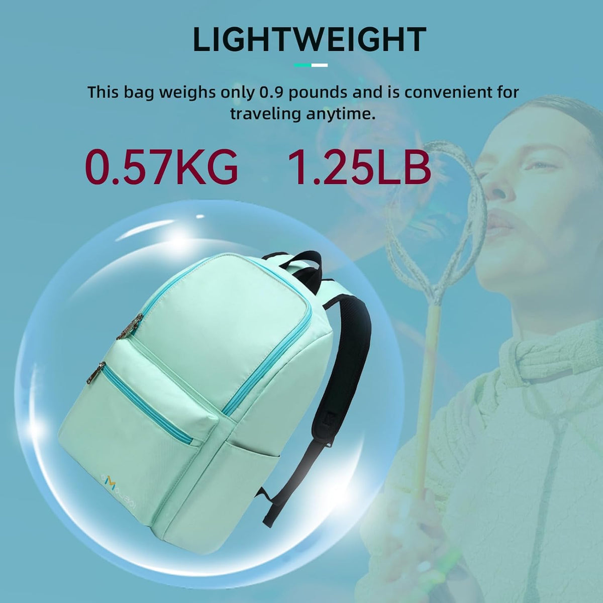 Casual Daypacks Superbreak Backpack 14 inch Laptop Backpack for Women & Men Fits Tourism Business (Black)