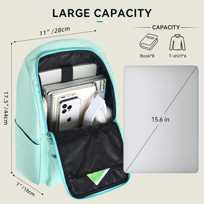 Casual Daypacks Superbreak Backpack 14 inch Laptop Backpack for Women & Men Fits Tourism Business (Black)