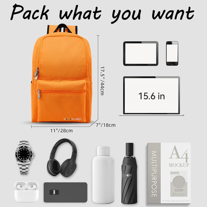 Casual Daypacks Superbreak Backpack 14 inch Laptop Backpack for Women & Men Fits Tourism Business (Black)