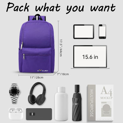 Casual Daypacks Superbreak Backpack 14 inch Laptop Backpack for Women & Men Fits Tourism Business (Black)