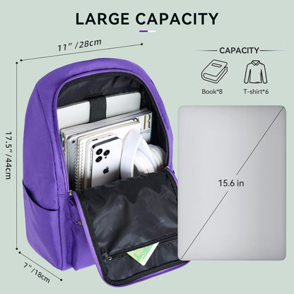 Casual Daypacks Superbreak Backpack 14 inch Laptop Backpack for Women & Men Fits Tourism Business (Black)