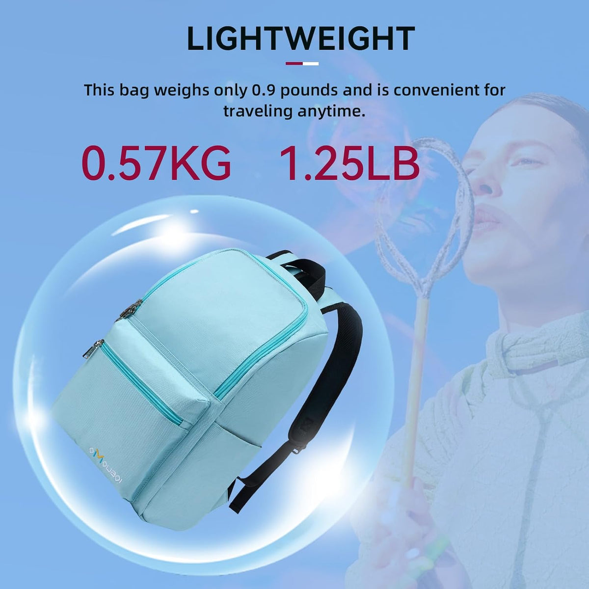 Casual Daypacks Superbreak Backpack 14 inch Laptop Backpack for Women & Men Fits Tourism Business (Black)