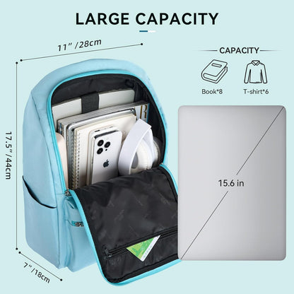 Casual Daypacks Superbreak Backpack 14 inch Laptop Backpack for Women & Men Fits Tourism Business (Black)