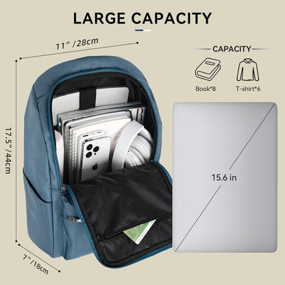 Casual Daypacks Superbreak Backpack 14 inch Laptop Backpack for Women & Men Fits Tourism Business (Black)