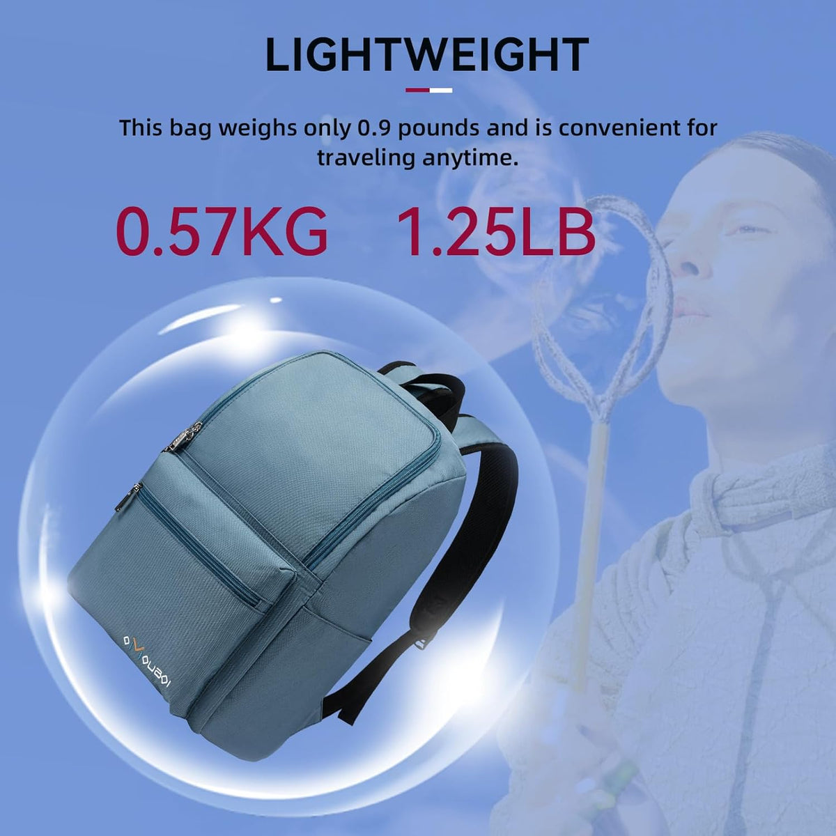 Casual Daypacks Superbreak Backpack 14 inch Laptop Backpack for Women & Men Fits Tourism Business (Black)