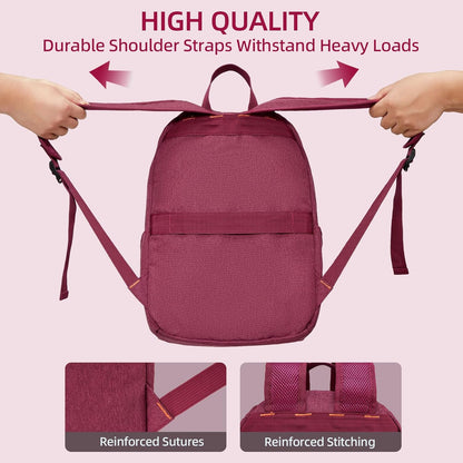 Casual Daypacks Superbreak Backpack 14 inch Laptop Backpack for Women & Men Fits Tourism Business (Black)