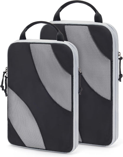 Compression Packing Cubes, 6 Set/4 Set/2 Set Travel Packing Cubes for Carry on Suitcases, Compression Suitcase Organizers Bag Set & Travel Cubes for Luggage, Lightweight Packing Organizers