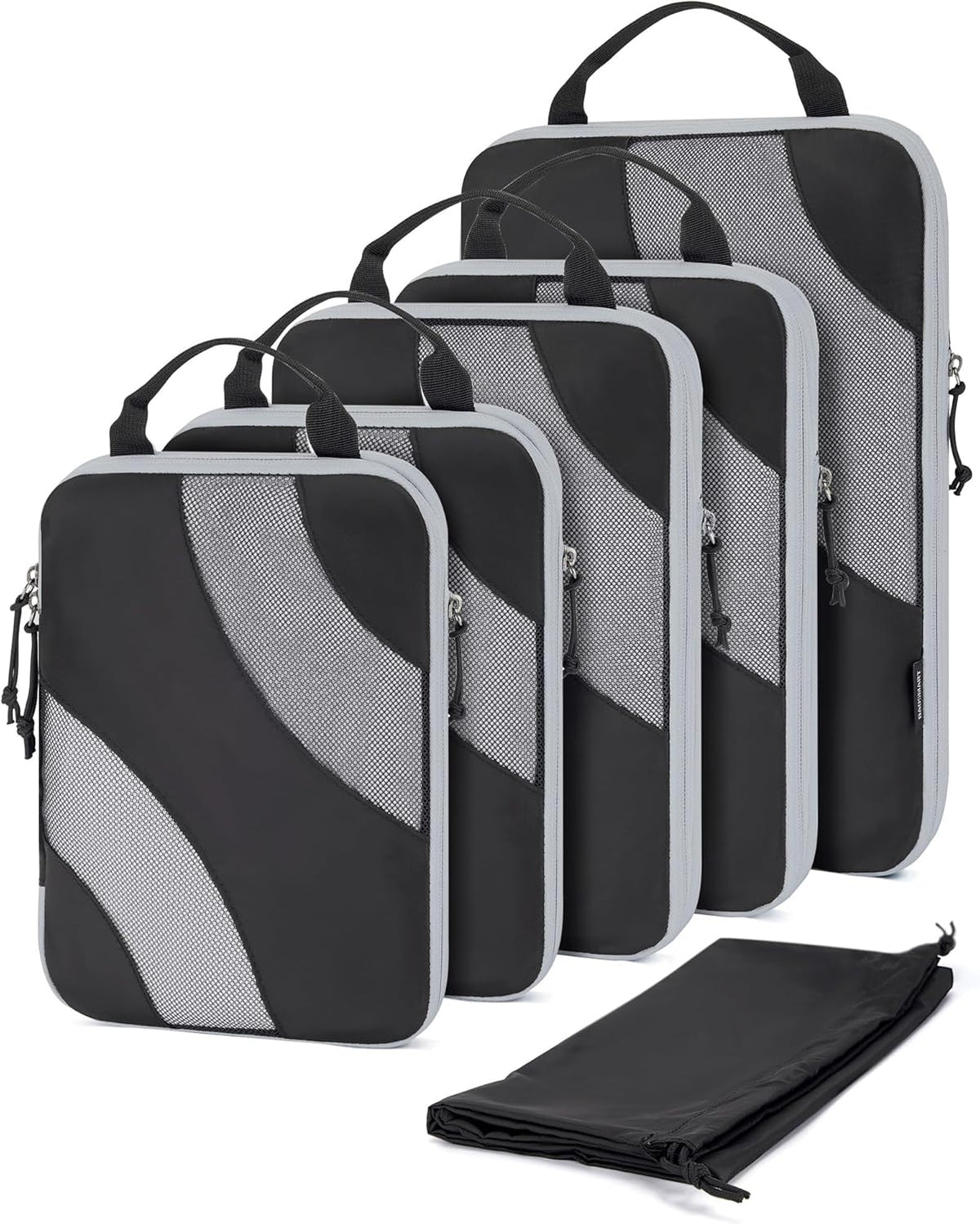 Compression Packing Cubes, 6 Set/4 Set/2 Set Travel Packing Cubes for Carry on Suitcases, Compression Suitcase Organizers Bag Set & Travel Cubes for Luggage, Lightweight Packing Organizers