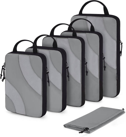 Compression Packing Cubes, 6 Set/4 Set/2 Set Travel Packing Cubes for Carry on Suitcases, Compression Suitcase Organizers Bag Set & Travel Cubes for Luggage, Lightweight Packing Organizers