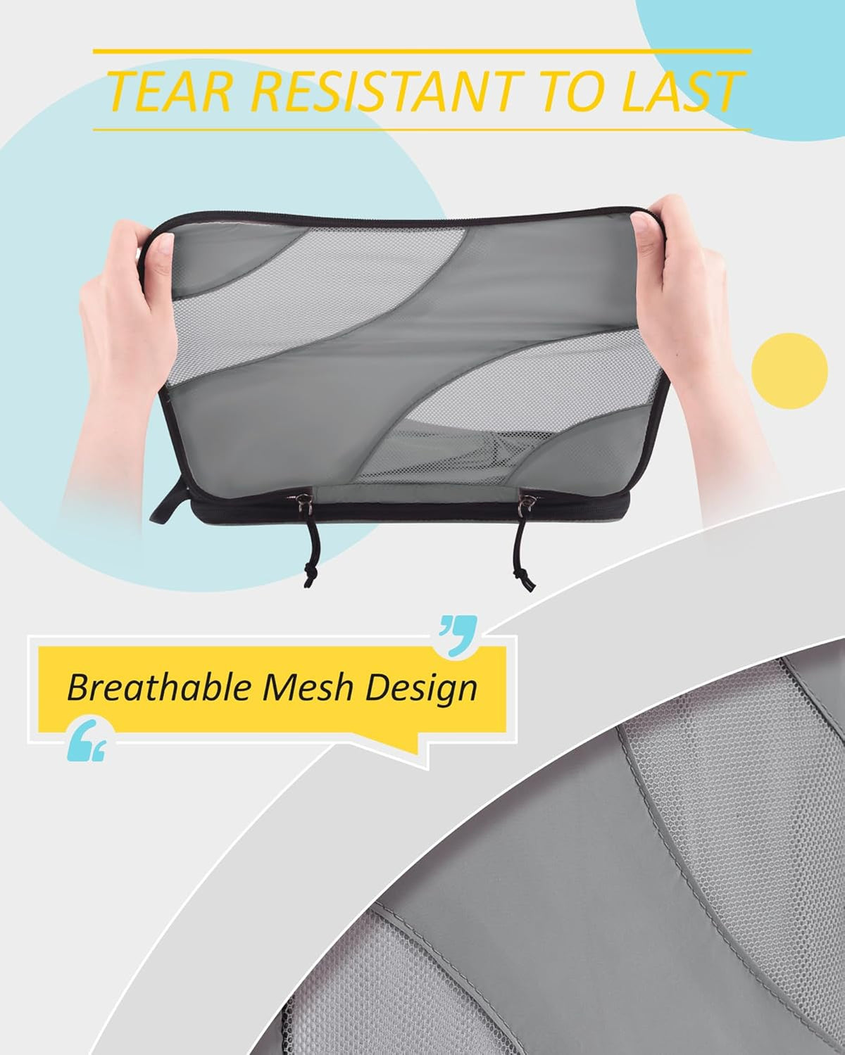 Compression Packing Cubes, 6 Set/4 Set/2 Set Travel Packing Cubes for Carry on Suitcases, Compression Suitcase Organizers Bag Set & Travel Cubes for Luggage, Lightweight Packing Organizers