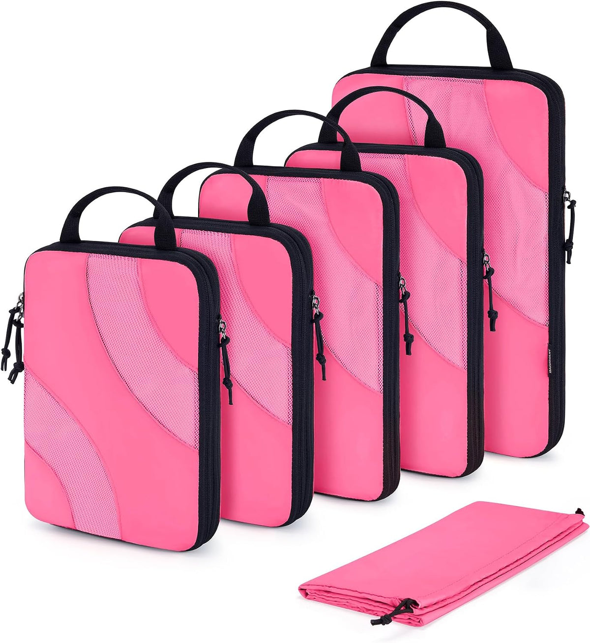 Compression Packing Cubes, 6 Set/4 Set/2 Set Travel Packing Cubes for Carry on Suitcases, Compression Suitcase Organizers Bag Set & Travel Cubes for Luggage, Lightweight Packing Organizers