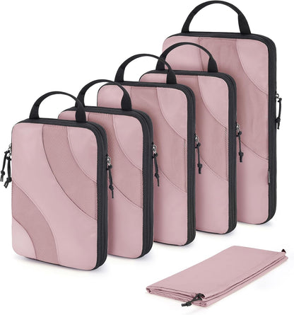 Compression Packing Cubes, 6 Set/4 Set/2 Set Travel Packing Cubes for Carry on Suitcases, Compression Suitcase Organizers Bag Set & Travel Cubes for Luggage, Lightweight Packing Organizers