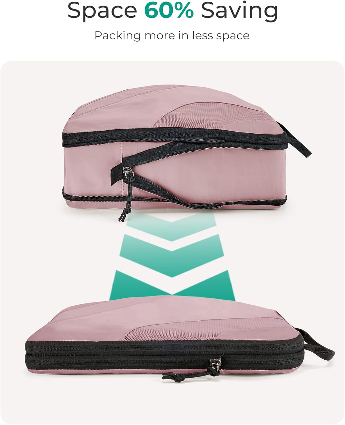 Compression Packing Cubes, 6 Set/4 Set/2 Set Travel Packing Cubes for Carry on Suitcases, Compression Suitcase Organizers Bag Set & Travel Cubes for Luggage, Lightweight Packing Organizers