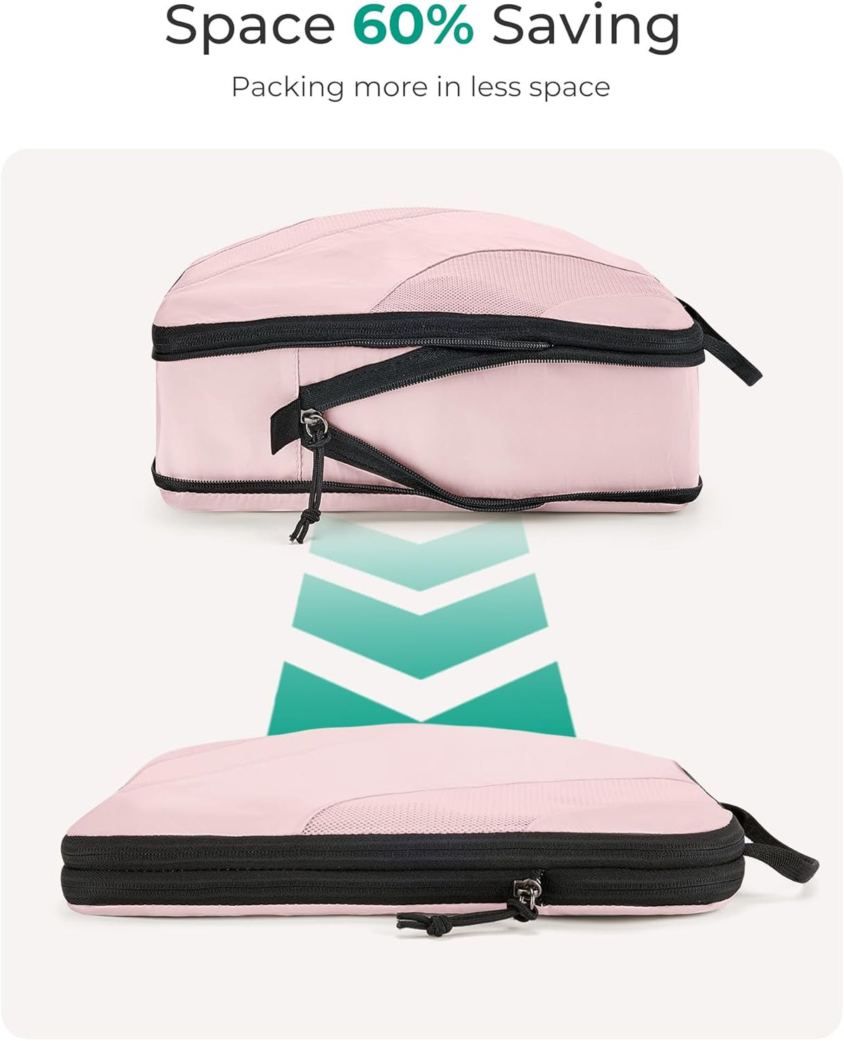 Compression Packing Cubes, 6 Set/4 Set/2 Set Travel Packing Cubes for Carry on Suitcases, Compression Suitcase Organizers Bag Set & Travel Cubes for Luggage, Lightweight Packing Organizers