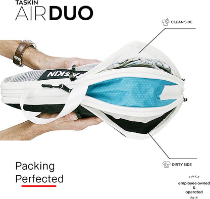 Compression Packing Cubes | Separate Clean & Dirty Compartments w/Flexible Separator | YKK Zippers | Set of 4 (2XL + 2 L)