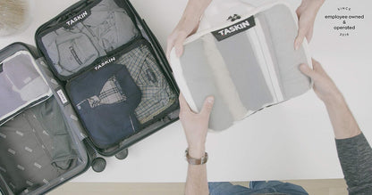 Compression Packing Cubes | Separate Clean & Dirty Compartments w/Flexible Separator | YKK Zippers | Set of 4 (2XL + 2 L)