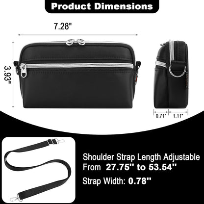 Small Crossbody Bag Phone Shoulder Bag for 17 Pro Max/17 Pro/16 Pro Max/16 Plus, Phone Sling Bag Small Pouch Case with Shoulder Strap for Outdoor Traveling Walking Hiking Cycling Camping