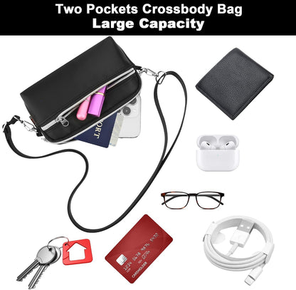 Small Crossbody Bag Phone Shoulder Bag for 17 Pro Max/17 Pro/16 Pro Max/16 Plus, Phone Sling Bag Small Pouch Case with Shoulder Strap for Outdoor Traveling Walking Hiking Cycling Camping
