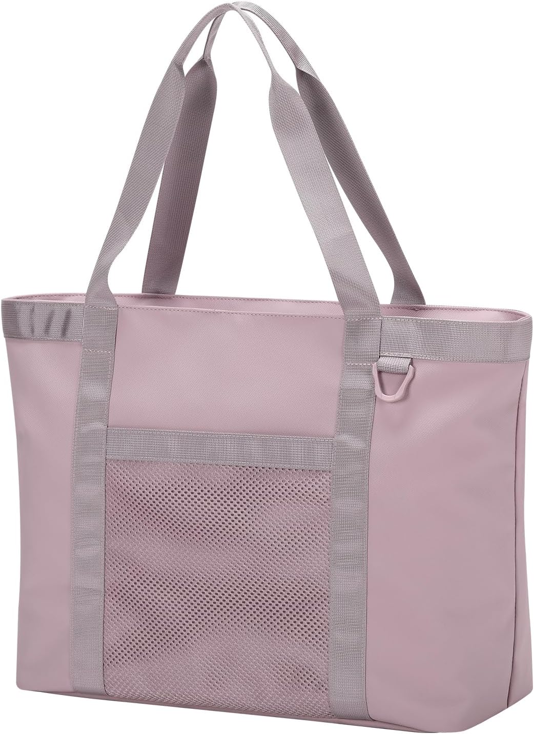 Tote Bag for Women,Work Tote Bags with Cup Holder & Laptop Compartment,Zipper Tote for Travel Gym