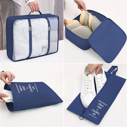 Packing Cubes 8 Set Travel Essentials for Carry on Luggage Organizers Bag Packing Cubes for Suitcases Travel Accessories (Beige)