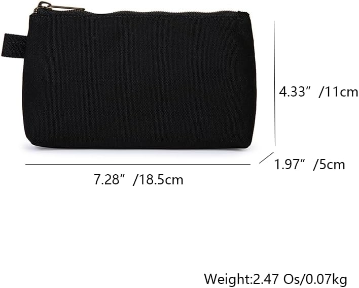 Mini Nylon Travel Toiletry Bag for Women, Water-Resistant Small Makeup Bag Organizer with 2 Dividers, Lightweight Cosmetic Pouch for Purse and Gym (Nylon/Black) - Colors B