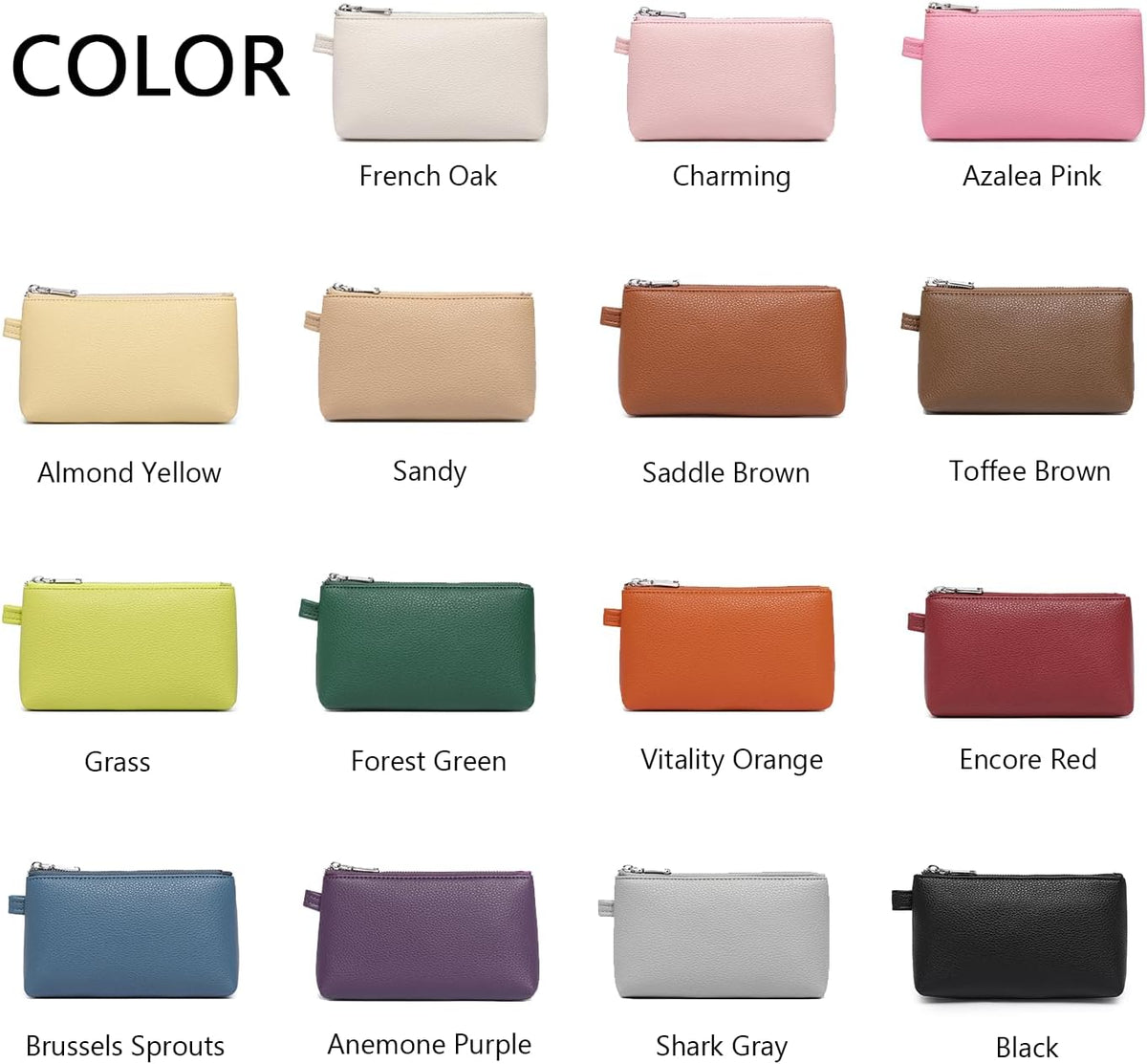 Mini Nylon Travel Toiletry Bag for Women, Water-Resistant Small Makeup Bag Organizer with 2 Dividers, Lightweight Cosmetic Pouch for Purse and Gym (Nylon/Black) - Colors B