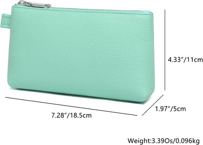Mini Nylon Travel Toiletry Bag for Women, Water-Resistant Small Makeup Bag Organizer with 2 Dividers, Lightweight Cosmetic Pouch for Purse and Gym (Nylon/Black) - Colors B