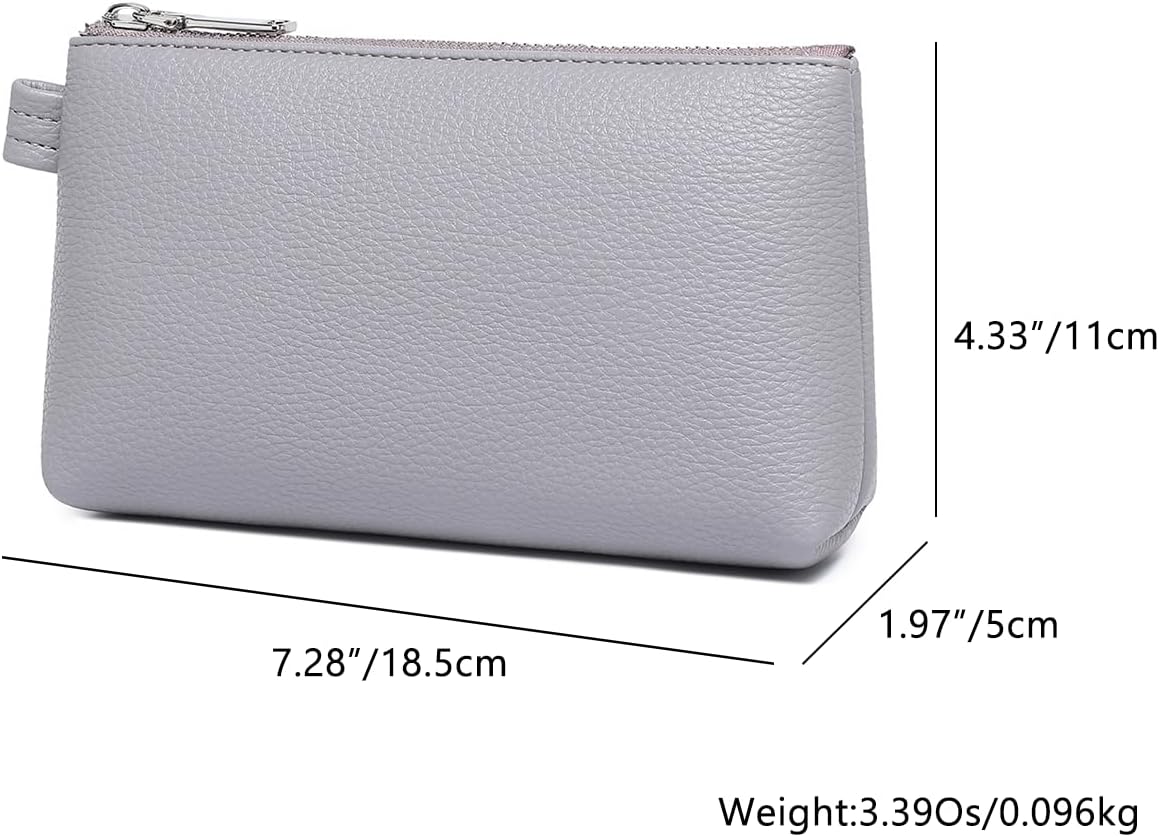 Mini Nylon Travel Toiletry Bag for Women, Water-Resistant Small Makeup Bag Organizer with 2 Dividers, Lightweight Cosmetic Pouch for Purse and Gym (Nylon/Black) - Colors B