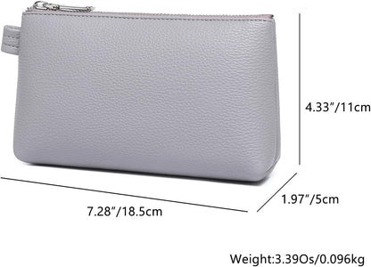 Mini Nylon Travel Toiletry Bag for Women, Water-Resistant Small Makeup Bag Organizer with 2 Dividers, Lightweight Cosmetic Pouch for Purse and Gym (Nylon/Black) - Colors B