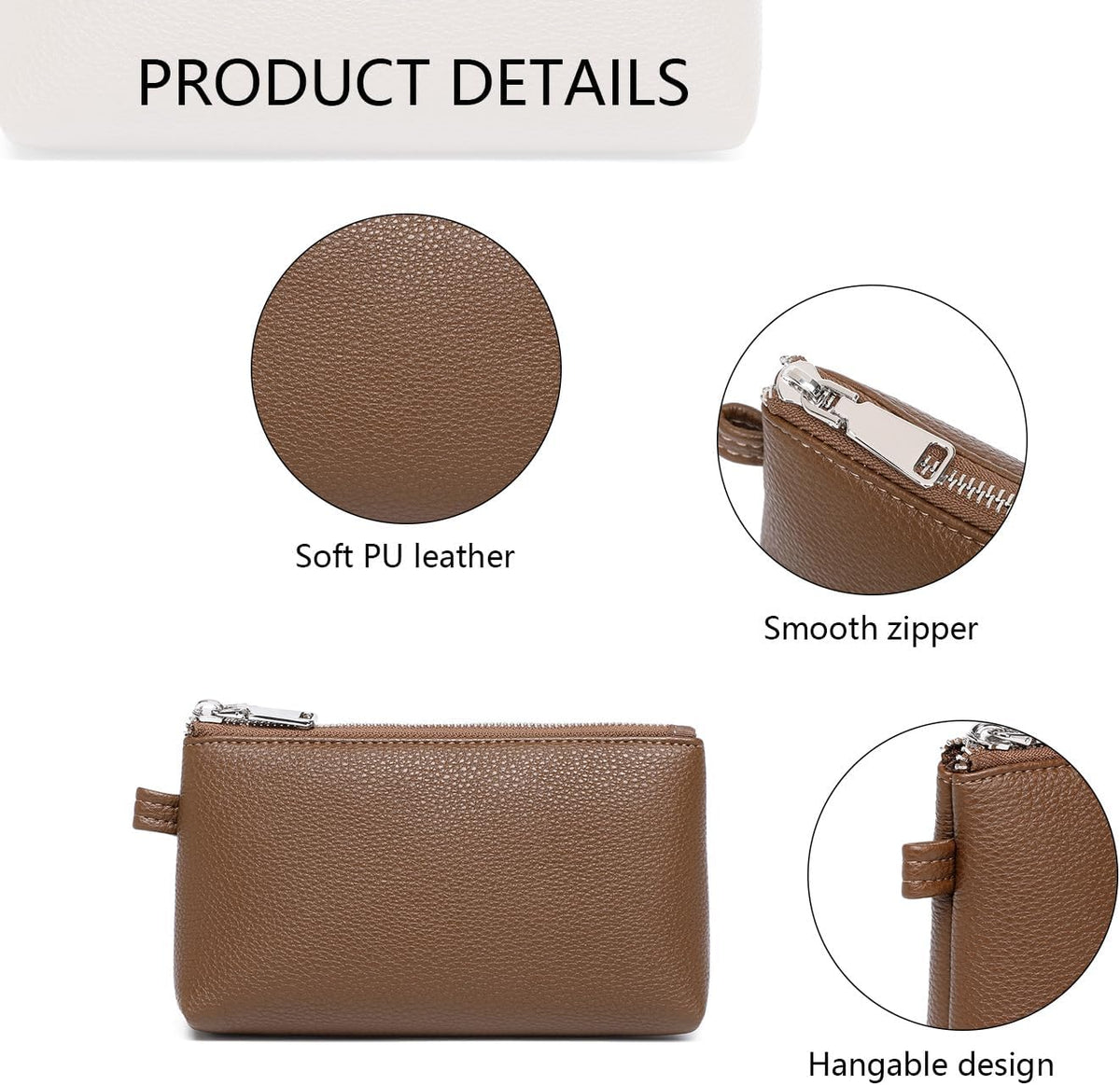 Mini Nylon Travel Toiletry Bag for Women, Water-Resistant Small Makeup Bag Organizer with 2 Dividers, Lightweight Cosmetic Pouch for Purse and Gym (Nylon/Black) - Colors B