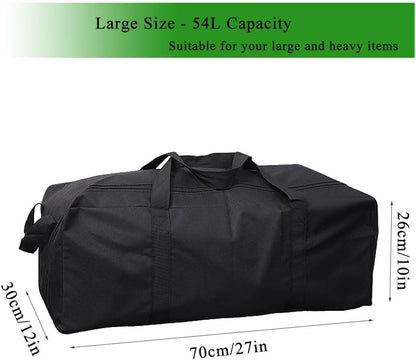 102L Extra Large Duffle Bag with Side Zipper, Heavy Duty 600D Waterproof Moving Bag for Travel & Camping, Foldable Cargo Luggage for Sports Gear with Lockable Zippers(102L)