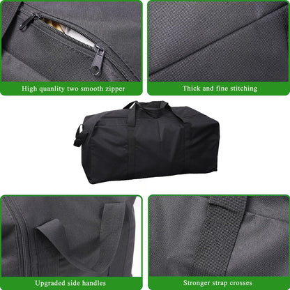 102L Extra Large Duffle Bag with Side Zipper, Heavy Duty 600D Waterproof Moving Bag for Travel & Camping, Foldable Cargo Luggage for Sports Gear with Lockable Zippers(102L)