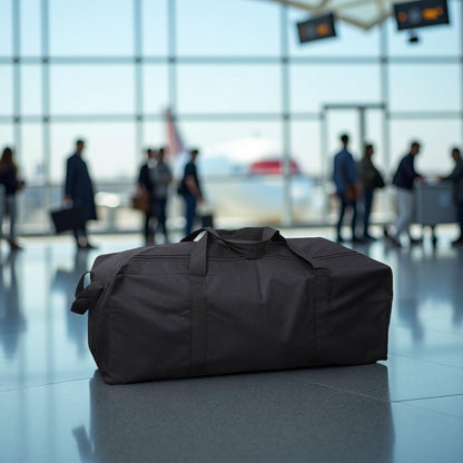 102L Extra Large Duffle Bag with Side Zipper, Heavy Duty 600D Waterproof Moving Bag for Travel & Camping, Foldable Cargo Luggage for Sports Gear with Lockable Zippers(102L)