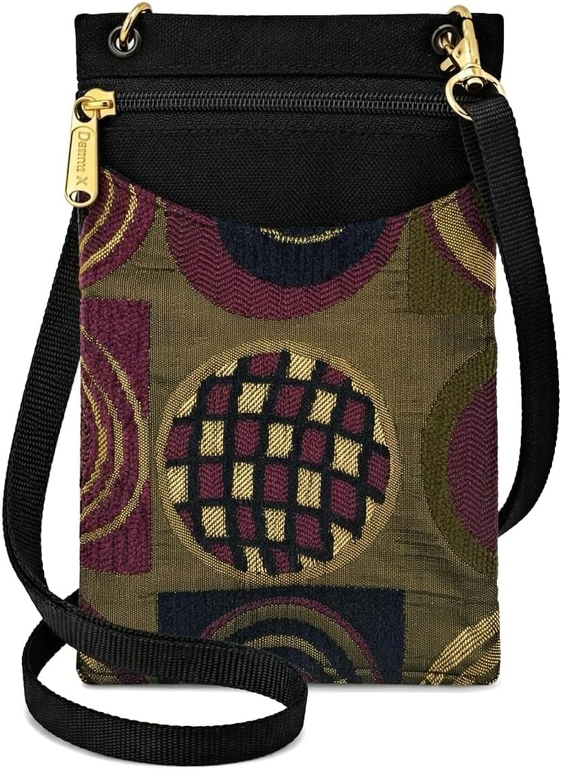 . Women's Tapestry Crossbody Cell Phone or Passport Purse, Handmade in USA | Cell Phone