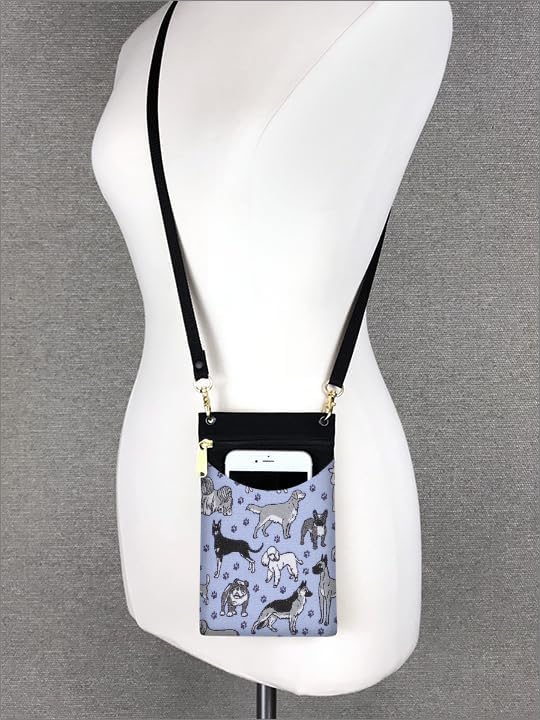 . Women's Tapestry Crossbody Cell Phone or Passport Purse, Handmade in USA | Cell Phone