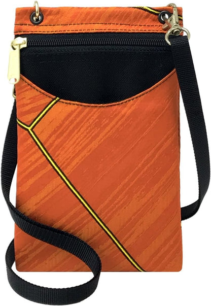 . Women's Tapestry Crossbody Cell Phone or Passport Purse, Handmade in USA | Cell Phone
