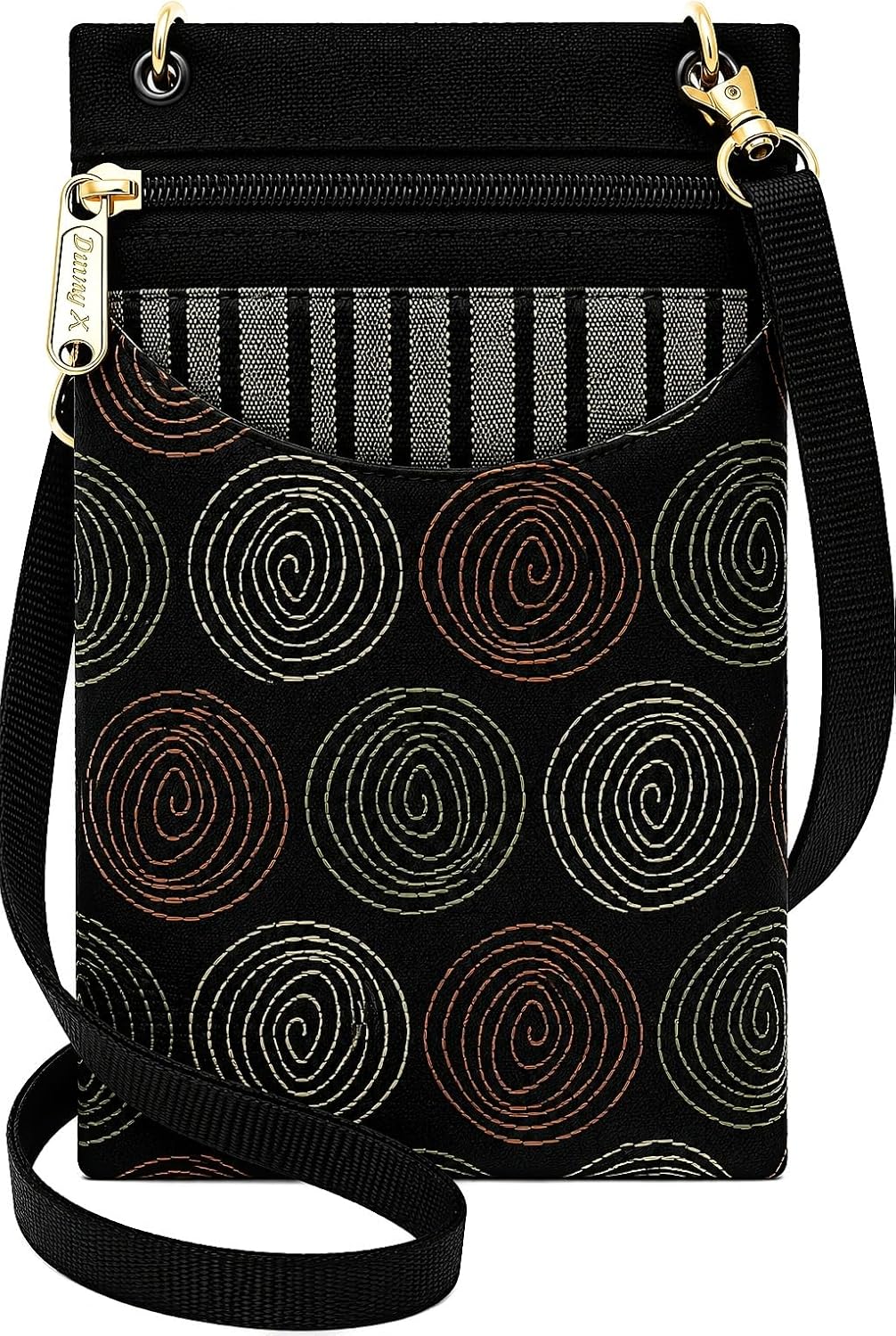 . Women's Tapestry Crossbody Cell Phone or Passport Purse, Handmade in USA | Cell Phone