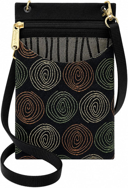 . Women's Tapestry Crossbody Cell Phone or Passport Purse, Handmade in USA | Cell Phone