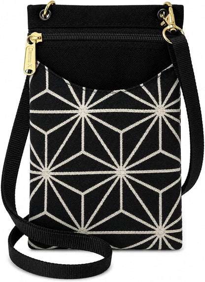 . Women's Tapestry Crossbody Cell Phone or Passport Purse, Handmade in USA | Cell Phone
