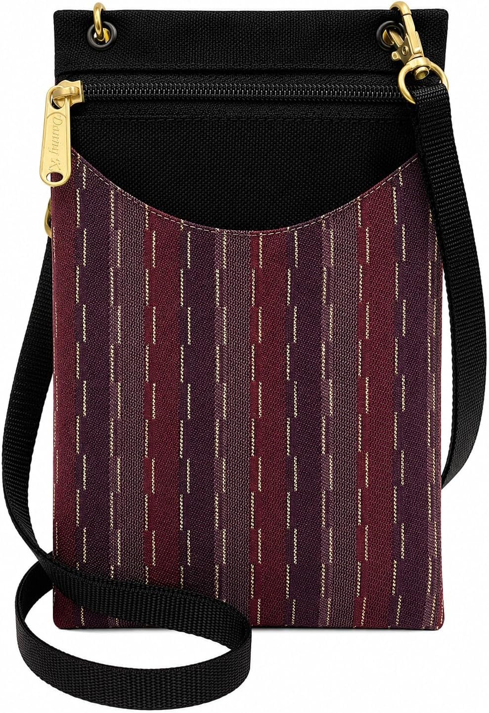 . Women's Tapestry Crossbody Cell Phone or Passport Purse, Handmade in USA | Cell Phone