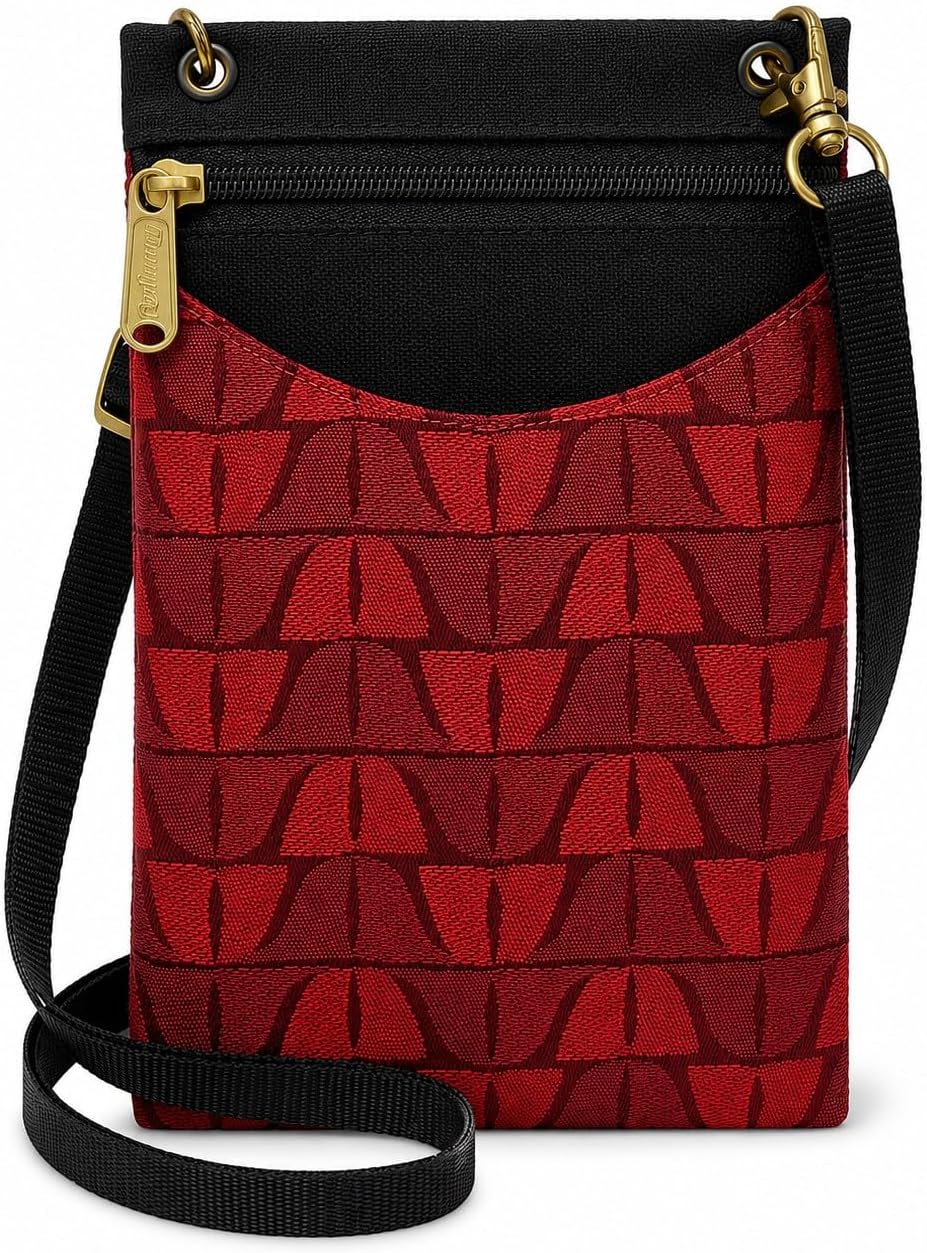 . Women's Tapestry Crossbody Cell Phone or Passport Purse, Handmade in USA | Cell Phone