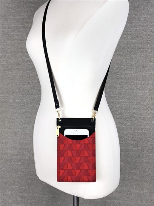 . Women's Tapestry Crossbody Cell Phone or Passport Purse, Handmade in USA | Cell Phone